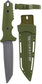 Nůž dětský army vojenský zelený plastový 25cm set s pouzdrem