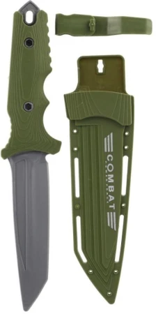 Nůž dětský army vojenský zelený plastový 25cm set s pouzdrem