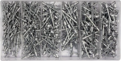 Yato Nýt hliníkový sada 400ks (2,4, 3,2, 4,0, 4,8mm)