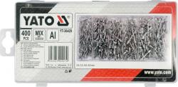 Yato Nýt hliníkový sada 400ks (2,4, 3,2, 4,0, 4,8mm)