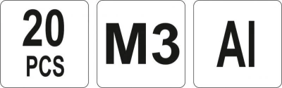 Yato Nýtovací matice hliníková M3, 20ks