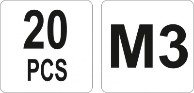 Yato Nýtovací matice ocelová M3, 20ks