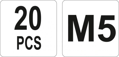 Yato Nýtovací matice ocelová M5, 20ks