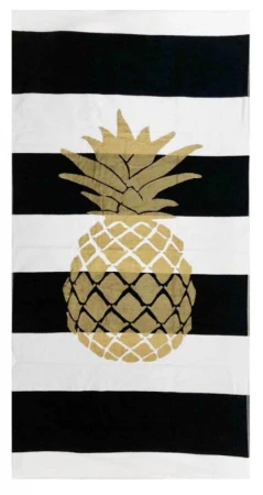 Oboustranná plážová osuška Lovely Home Golden Ananas Oboustranná plážová osuška Lovely Home Golden Ananas