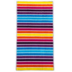 Obojstranný plážový uterák Lovely Home Rayas dúhový