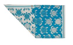 Oboustranná plážová osuška Sunflower Mini Turtle modrá