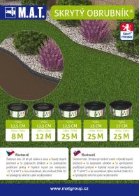 Obrubník skrytý 12,5cmx18m