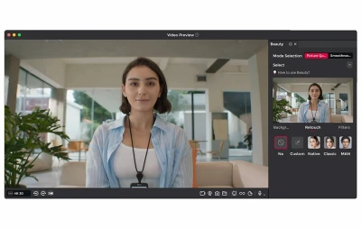 OBSBOT Meet Flip AI 4K černo-stříbrná webová kamera