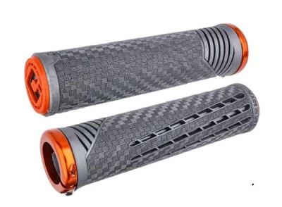 ODI Gripy MTB CF v2.1 Lock-On Closed End Lynx Grey / oranžové