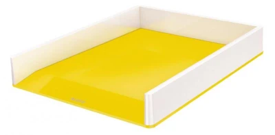 Leitz Odkladač dvoubarevný WOW, bílá/žlutá Leitz Odkladač dvoubarevný WOW, bílá/žlutá