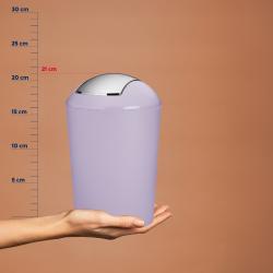 Odpadkový koš Marta plast, fialová 21x15 cm