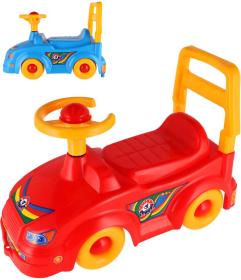 Odrážedlo baby auto s klaksonem odstrkovadlo s opěrkou zad 2 barvy