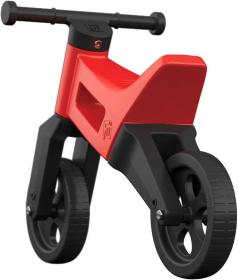Odrážedlo Funny Wheels 2v1 dětské odstrkovadlo tříkolka / 2 kola ČERVENÉ plast