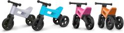 Odrážedlo Funny Wheels 2v1 dětské odstrkovadlo tříkolka / 2 kola ČERVENÉ plast