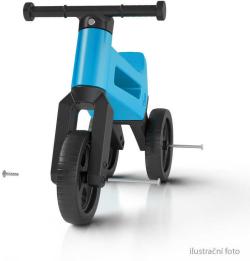 Odrážedlo Funny Wheels 2v1 dětské odstrkovadlo tříkolka / 2 kola ČERVENÉ plast