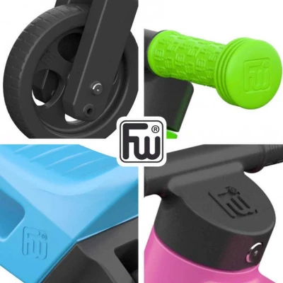 Odrážedlo Funny Wheels 2v1 dětské odstrkovadlo tříkolka / 2 kola ČERVENÉ plast