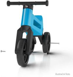 Odrážedlo Funny Wheels 2v1 dětské odstrkovadlo tříkolka / 2 kola RŮŽOVÉ plast