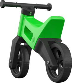 Odrážedlo Funny Wheels 2v1 dětské odstrkovadlo tříkolka / 2 kola ZELENÉ plast