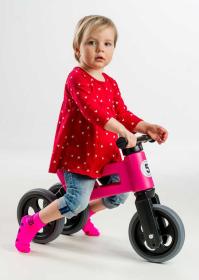 Odrážedlo Funny Wheels Rider Sport 2v1 dětské odstrkovadlo Růžové plast