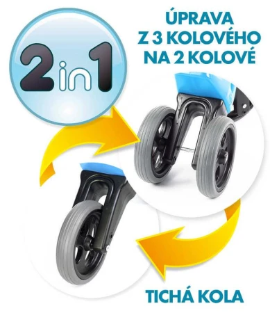 Odrážedlo Funny Wheels Rider Sport 2v1 dětské odstrkovadlo Růžové plast