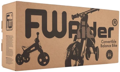 Odrážedlo FUNNY WHEELS Rider SuperSport 2v1 odstrkovadlo Bílé/Tyrkys krabice