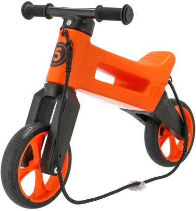 Odrážedlo FUNNY WHEELS Rider SuperSport 2v1 odstrkovadlo Oranžové krabice