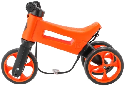 Odrážedlo FUNNY WHEELS Rider SuperSport 2v1 odstrkovadlo Oranžové krabice