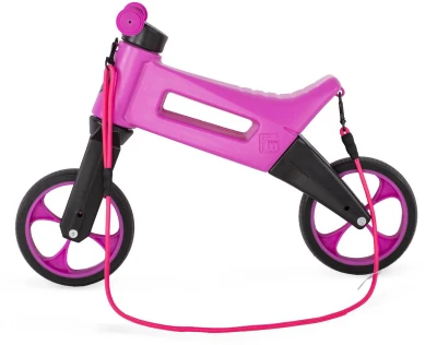 Odrážedlo FUNNY WHEELS Rider SuperSport 2v1 odstrkovadlo Růžové krabice