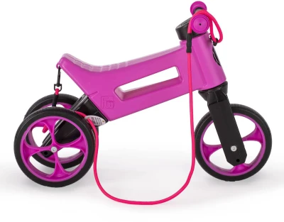 Odrážedlo FUNNY WHEELS Rider SuperSport 2v1 odstrkovadlo Růžové krabice
