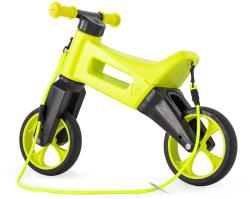 Odrážedlo Funny Wheels Rider SuperSport 2v1 odstrkovadlo s popruhem Zelené