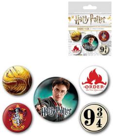 Odznaky kulaté Harry Potter Nebelvír 2,5-4cm set 4ks Odznaky kulaté Harry Potter Nebelvír 2,5-4cm set 4ks