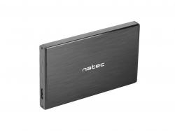Externí box pro HDD 2,5" USB 3.0 Natec Rhino Go, černý, hliníkové tělo Externí box pro HDD 2,5" USB 3.0 Natec Rhino Go, černý, hliníkové tělo