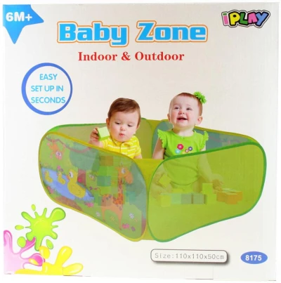 Ohrádka baby textilná pre deti na hranie 110x110x50cm pre bábätko