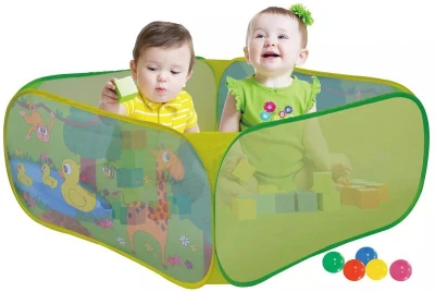 Ohrádka baby textilná pre deti na hranie 110x110x50cm pre bábätko