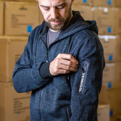 Bennon OLYMPOS Sweatshirt blue/grey
