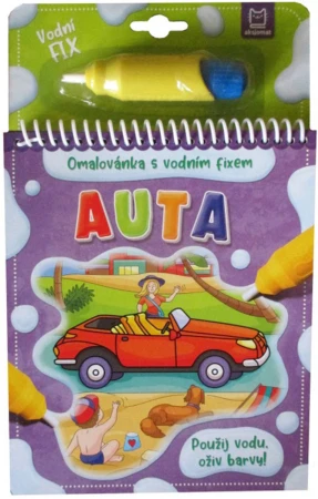 Omalovánka s vodním fixem Auta Maluj vodou zas a znovu
