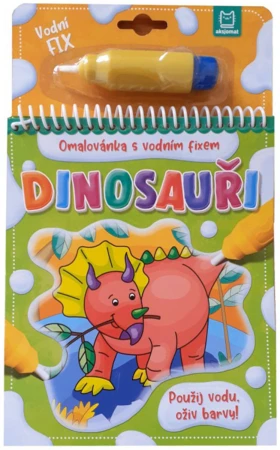 Omalovánka s vodním fixem Dinosauři Maluj vodou zas a znovu