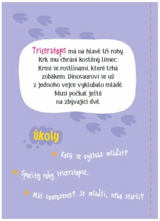 Omalovánka set s vodovými barvami a štětcem Dinosauři