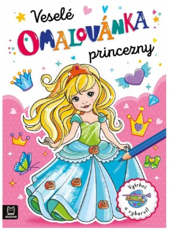 Omalovánka Veselé princezny Vytrhni a vybarvi