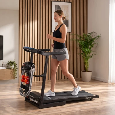 One Fitness BE4540 černý elektrický běžecký pás