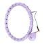 ONE FITNESS Masážní hula hoop OHA02 se závažím fialová