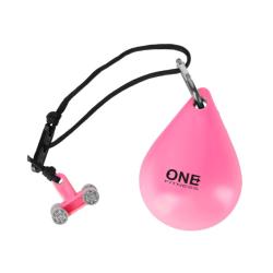 ONE FITNESS Masážní hula hoop OHA02 se závažím růžová