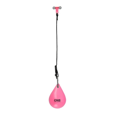 ONE FITNESS Masážní hula hoop OHA02 se závažím růžová (VÝPRODEJ)