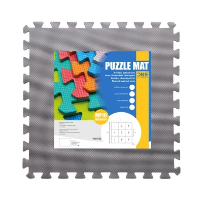 ONE FITNESS Ochranná puzzle podložka MP10 růžovo-šedá