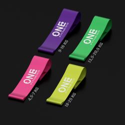 ONE FITNESS Sada odporových gum PBF SET04