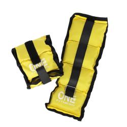 ONE FITNESS Zátěže na zápěstí a kotníky WW01 2 x 0,7 kg žluté