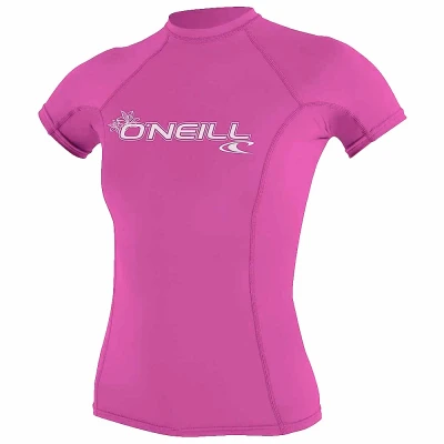 ONEILL Dámské lycrové triko BASIC SKIN krátký rukáv POUZE M růžová (VÝPRODEJ)