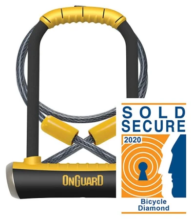 Onguard zámek Pitbull podkova 115×230×14 mm + lanko 1200×10 mm Onguard zámek Pitbull podkova 115×230×14 mm + lanko 1200×10 mm