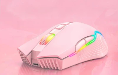 Onikuma CW905 Pink bezdrátová herní myš