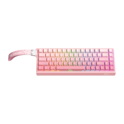Onikuma G69 růžová QWERTY herní klávesnice